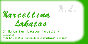 marcellina lakatos business card